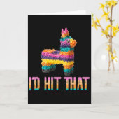 Cinco De Mayo Grappige Pinata - Daar zou ik op sla Kaart (Gele Bloem)
