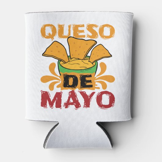 Cinco de Mayo Grappige Queso Puns Blikjeskoeler (Voorkant)