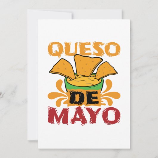 Cinco de Mayo Grappige Queso Puns Feestdagenkaart (Voorkant)