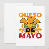 Cinco de Mayo Grappige Queso Puns Feestdagenkaart (Voorkant / Achterkant)