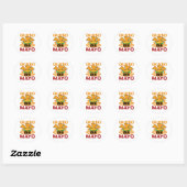 Cinco de Mayo Grappige Queso Puns Ronde Sticker (Vel)