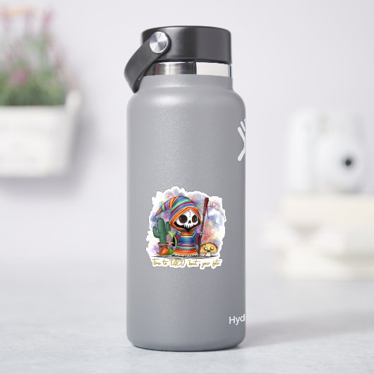 Cinco de Mayo Grim Reaper Sticker (HydroFlask)