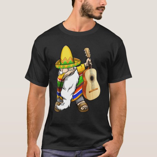 Cinco De Mayo Guitar  Mexican Celebration Men 1 T-shirt (Voorkant)
