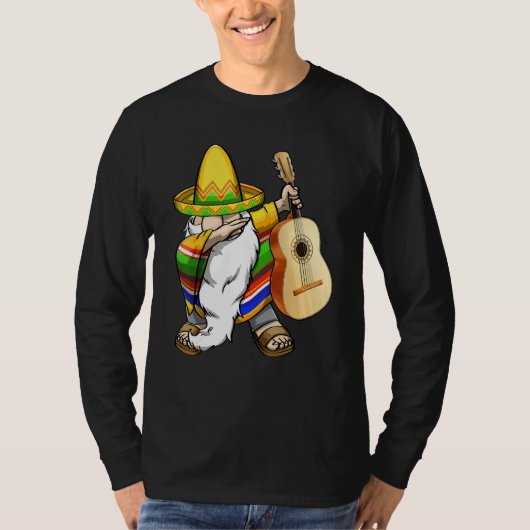 Cinco De Mayo Guitar  Mexican Celebration Men 1 T-shirt (Voorkant)