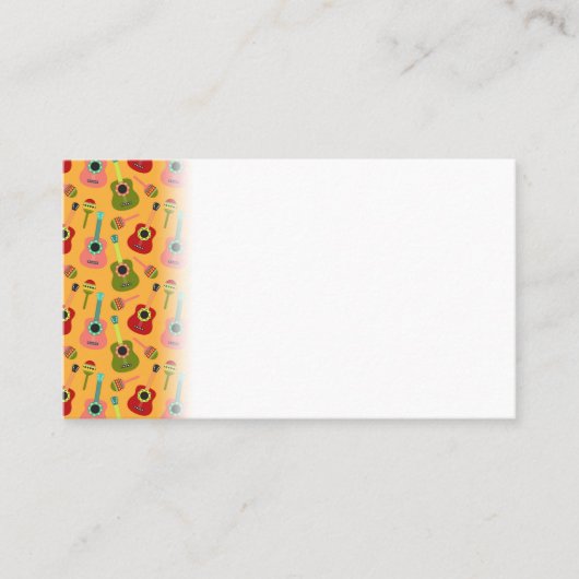 Cinco de Mayo Guitars Maracas Fiesta Mexico Plaatskaartje (Voorkant)