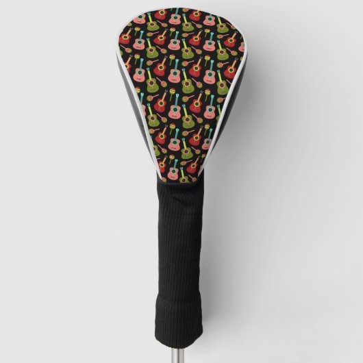 Cinco de Mayo Guitars Maracas Mexican Colors Music Golfheadcover (Voorkant)