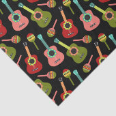 Cinco de Mayo Guitars Maracas Mexican Colors Music Tissuepapier (Detail)