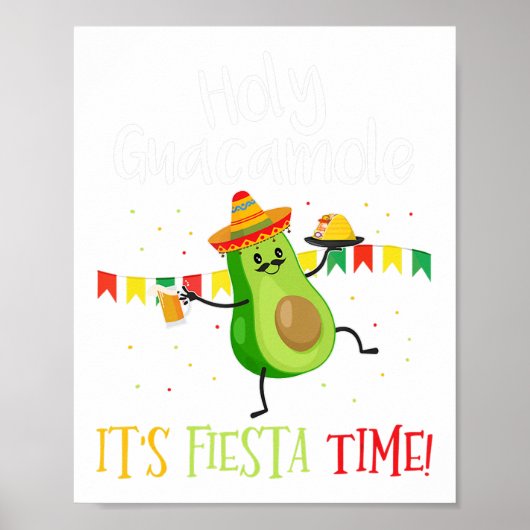 Cinco de Mayo - Heilige Guacamole Haar Mexicaanse Poster (Voorkant)