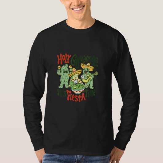 Cinco de Mayo Heilige Guacamole its Fiesta Time Fi T-shirt (Voorkant)