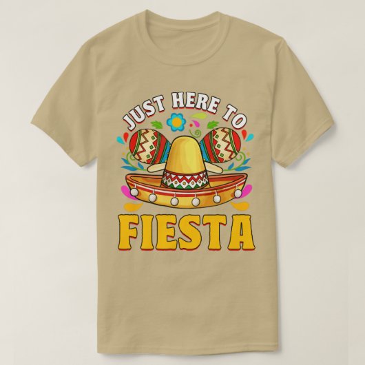 Cinco de Mayo hier net voor Fiesta Funny Humor T-shirt (Design voorkant)