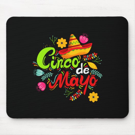 Cinco De Mayo Hoed Mexicaans Feest Feest 1  Muismat (Voorkant)