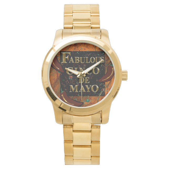 Cinco de Mayo  Horloge (Voorkant)