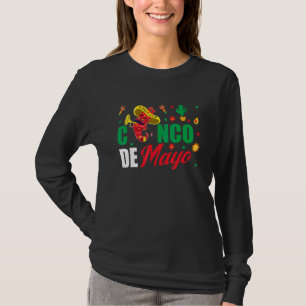 Cinco De Mayo Hot Chili Mexicaanse Partij T-shirt