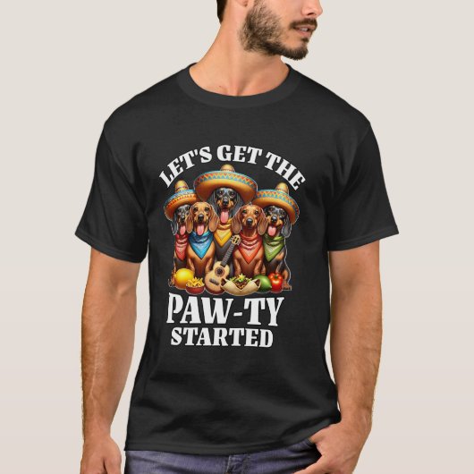 Cinco De Mayo Hotdog T-shirt (Voorkant)