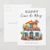 Cinco De Mayo Huis Promotie Realiteit Feestdagenkaart (Voorkant / Achterkant)