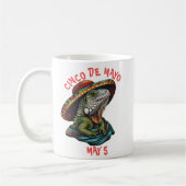 Cinco de Mayo Iguana Dragen Sombrero & Serape Koffiemok (Links)