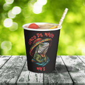 Cinco de Mayo Iguana Dragen Sombrero & Serape Papieren Bekers