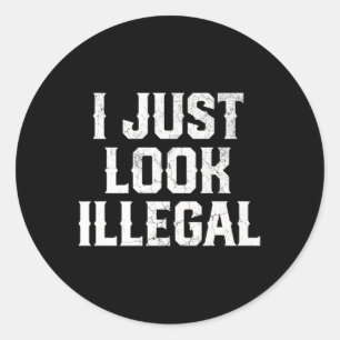 Cinco De Mayo Ik Zie Er Illegaal Uit Mexicaans Gra Ronde Sticker