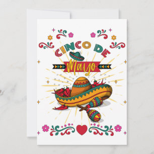 Cinco De Mayo Illustration, 2/2 Feestdagenkaart