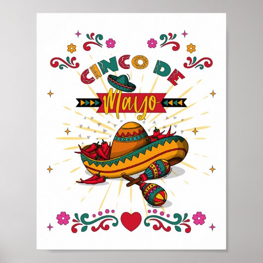 Cinco De Mayo Illustration, 2/2 Poster (Voorkant)
