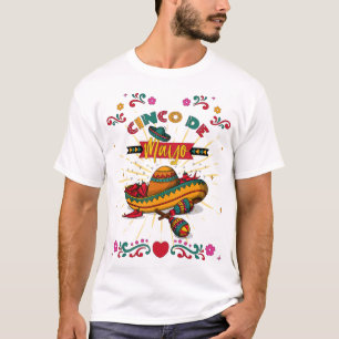 Cinco De Mayo Illustration, 2/2 T-shirt
