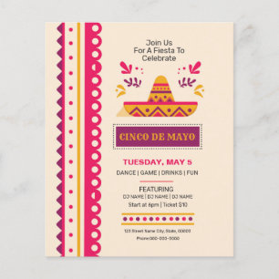 Cinco De Mayo Invitation flyer