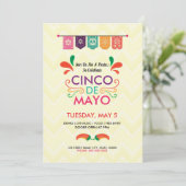 Cinco De Mayo Invitation flyer Kaart (Staand voorkant)