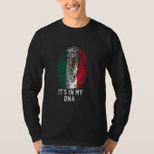 Cinco de Mayo is in mijn dna Mexicaanse vlag Mexic T-shirt (Voorkant)