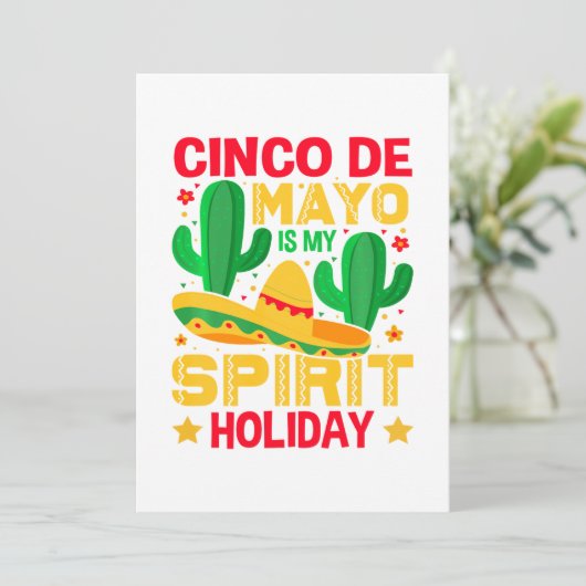 Cinco de Mayo is mijn geliefde feestdag Feestdagenkaart (Staand voorkant)