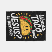 Cinco de Mayo Jesus Christelijk Mexicaans feest Fleece Deken (Voorkant (Horizontaal))