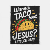 Cinco de Mayo Jesus Christelijk Mexicaans feest Fleece Deken (Voorkant)