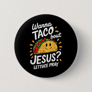 Cinco De Mayo Jezus Christelijke Mexicaanse Vierin Ronde Button 5,7 Cm