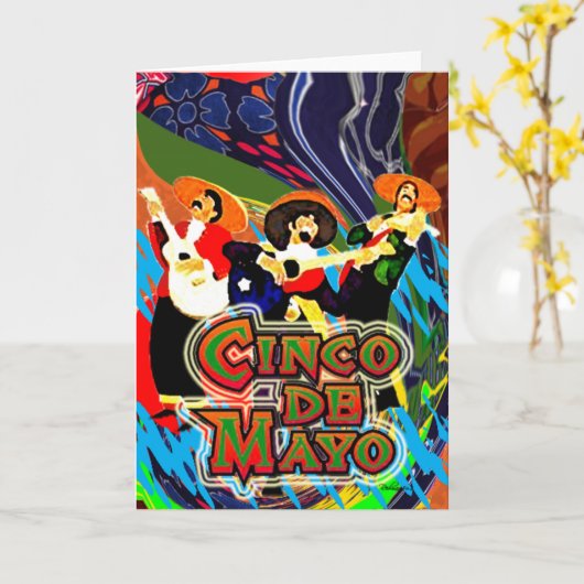 Cinco de Mayo Kaart (Gele Bloem)