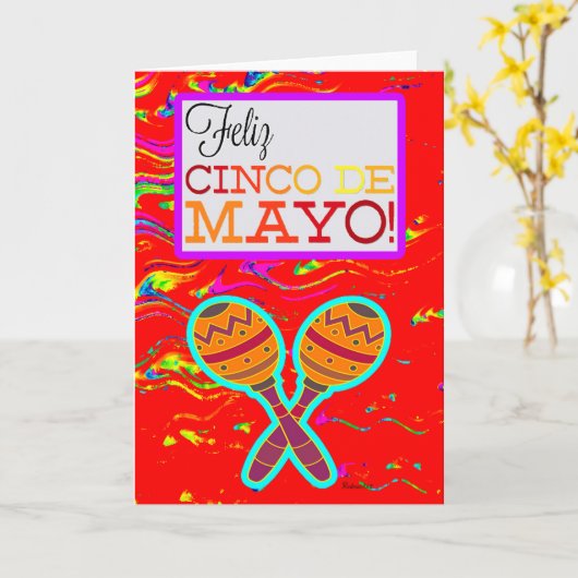 Cinco de Mayo Kaart (Gele Bloem)
