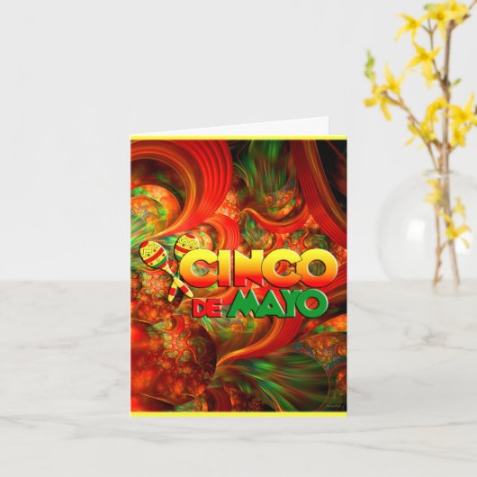 Cinco de Mayo Kaart (Gele Bloem)