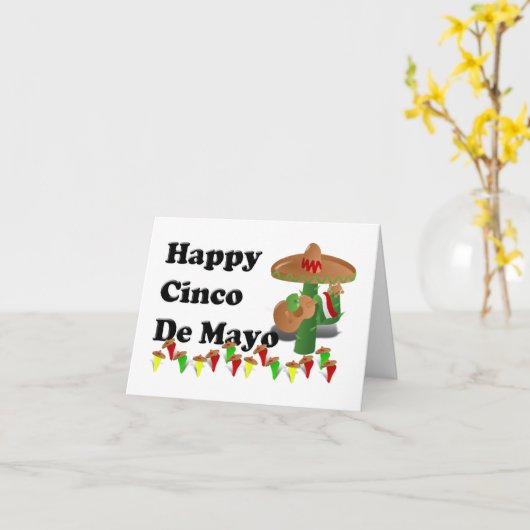 Cinco de Mayo Kaart (Gele Bloem)