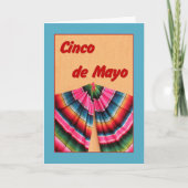 Cinco de Mayo Kaart met Mexicaanse shwl (Voorkant)