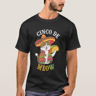Cinco De Mayo Katten Liebhaber Feest Cadeau M T-shirt