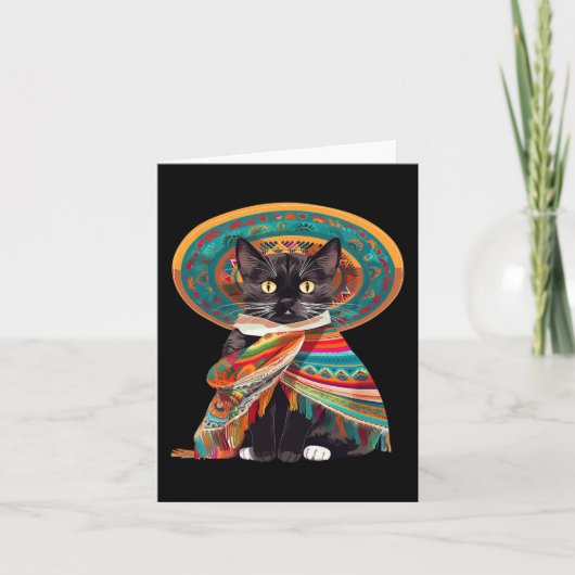 Cinco de Mayo kattenontwerp voor vrouwen Kaart (Voorkant)