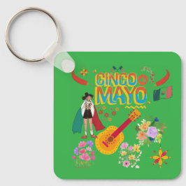 Cinco De Mayo keldergroen Sleutelhanger