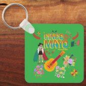 Cinco De Mayo keldergroen Sleutelhanger (Voorkant)