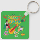 Cinco De Mayo kelly green Sleutelhanger (Achterkant)
