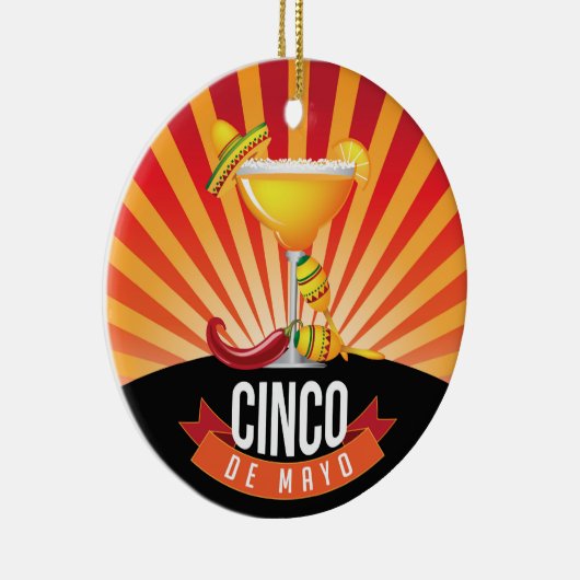 Cinco de Mayo Keramisch Ornament (Rechts)
