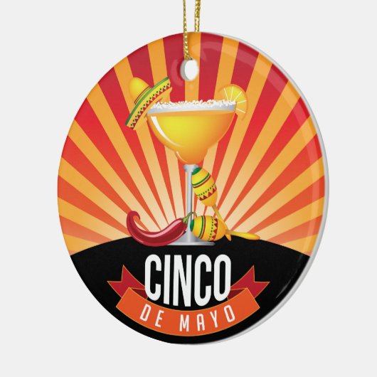 Cinco de Mayo Keramisch Ornament (Links)