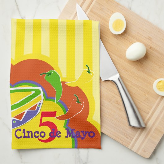 Cinco de Mayo Kitchen Towel Theedoek (Quarter Fold)