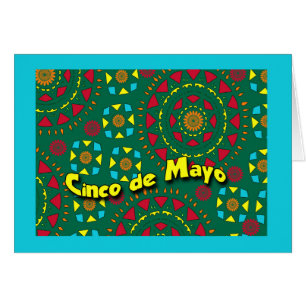 Cinco de Mayo, kleurrijk mozaïekpatroon