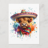 Cinco de Mayo Koe Briefkaart (Voorkant)