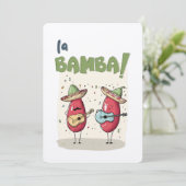 Cinco de Mayo La Bamba Chili Jam & Spicy Strings Kaart (Staand voorkant)
