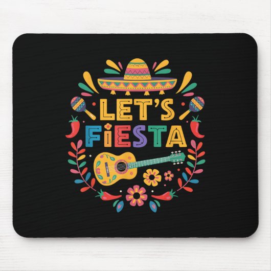 Cinco de Mayo laat Fiesta Mexico Grappig Mexicaans Muismat (Voorkant)