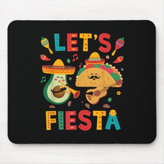 Cinco de Mayo laat Fiesta Mexico Grappig Mexicaans Muismat (Voorkant)